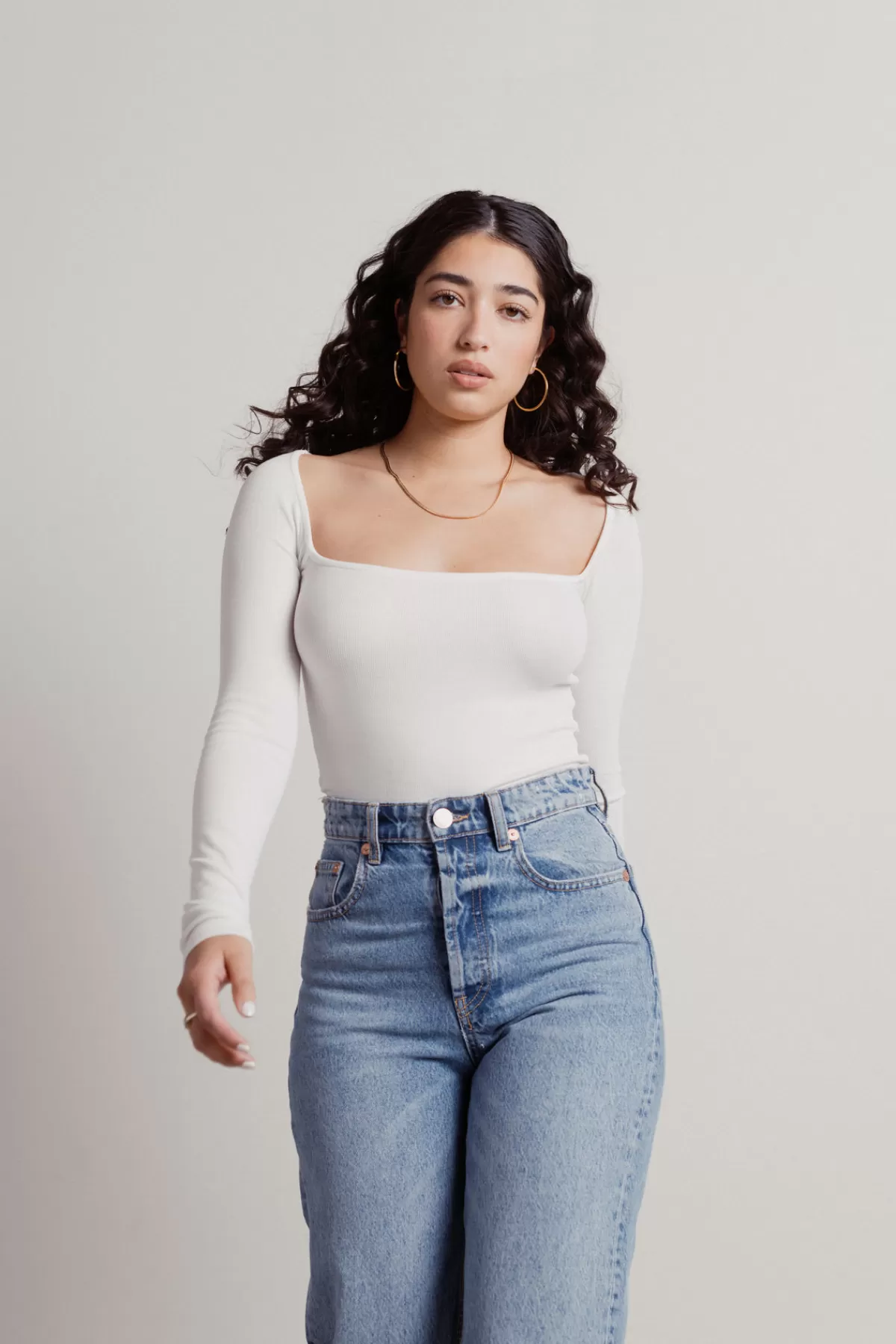 Tobi Right My Wrongs Long Sleeve Top - White* Long Sleeve Tops | Office Outfits