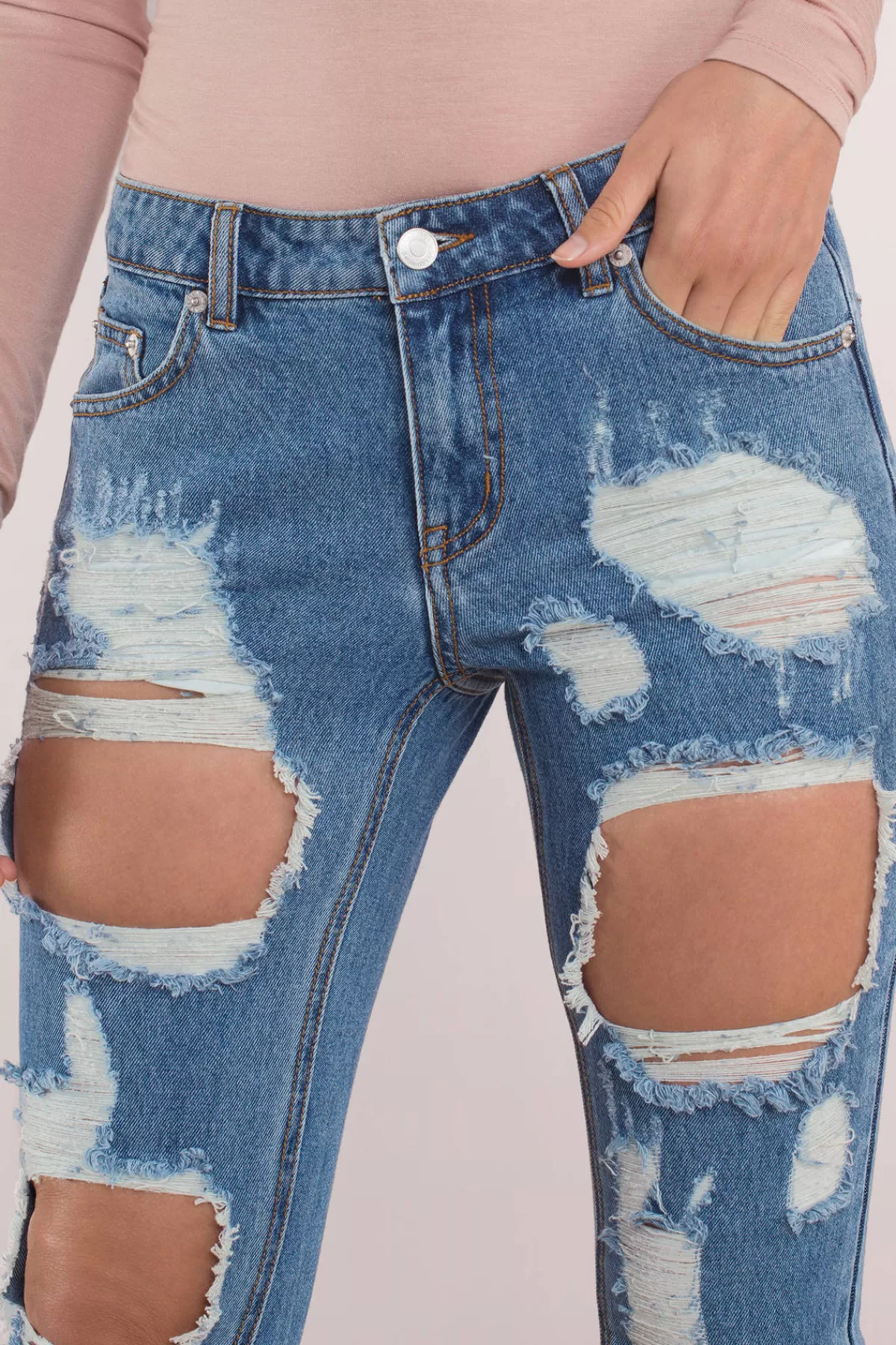 Tobi Rip To Shreds Distressed Jeans - * Pants | Denim