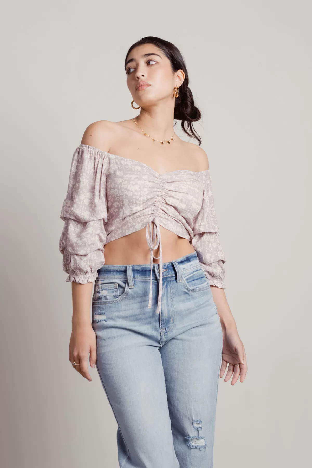 Tobi Rocco Crop Top - * Resort Wear | Off The Shoulder Tops