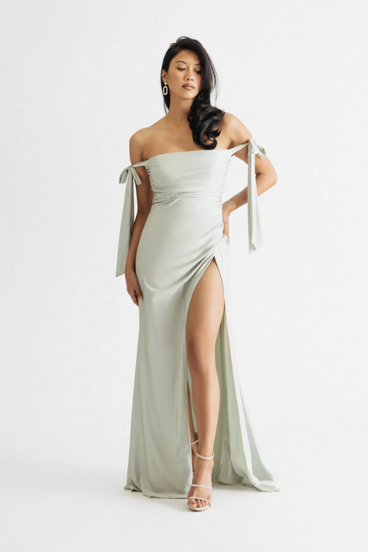 Tobi Romantics Tie Strap High Slit Maxi Dress* Mother Of The Bride Groom Dresses | Bridesmaid Dresses