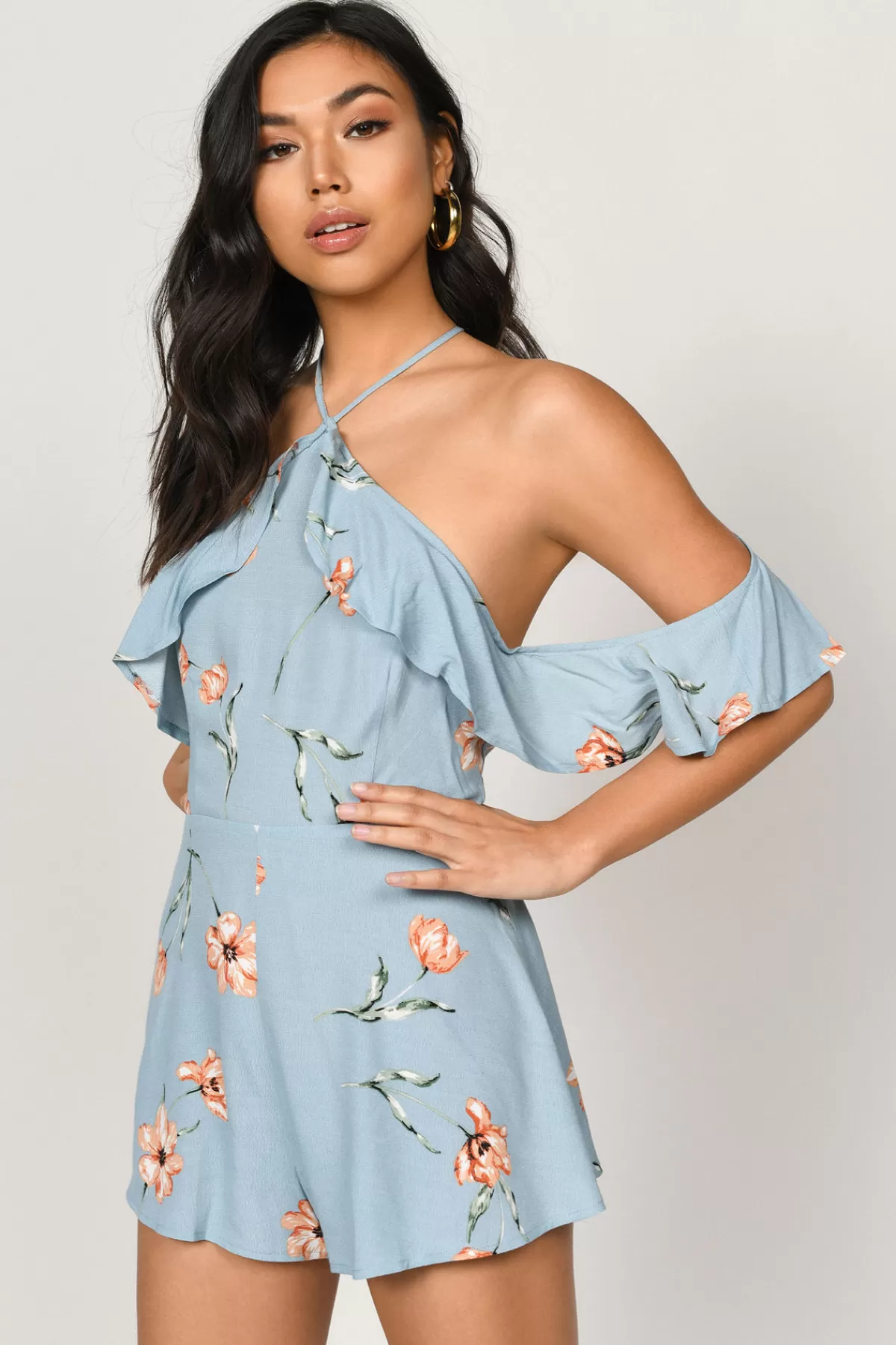 Tobi Roxy Cold Shoulder Romper - * Resort Wear | Beach Vacation Outfits