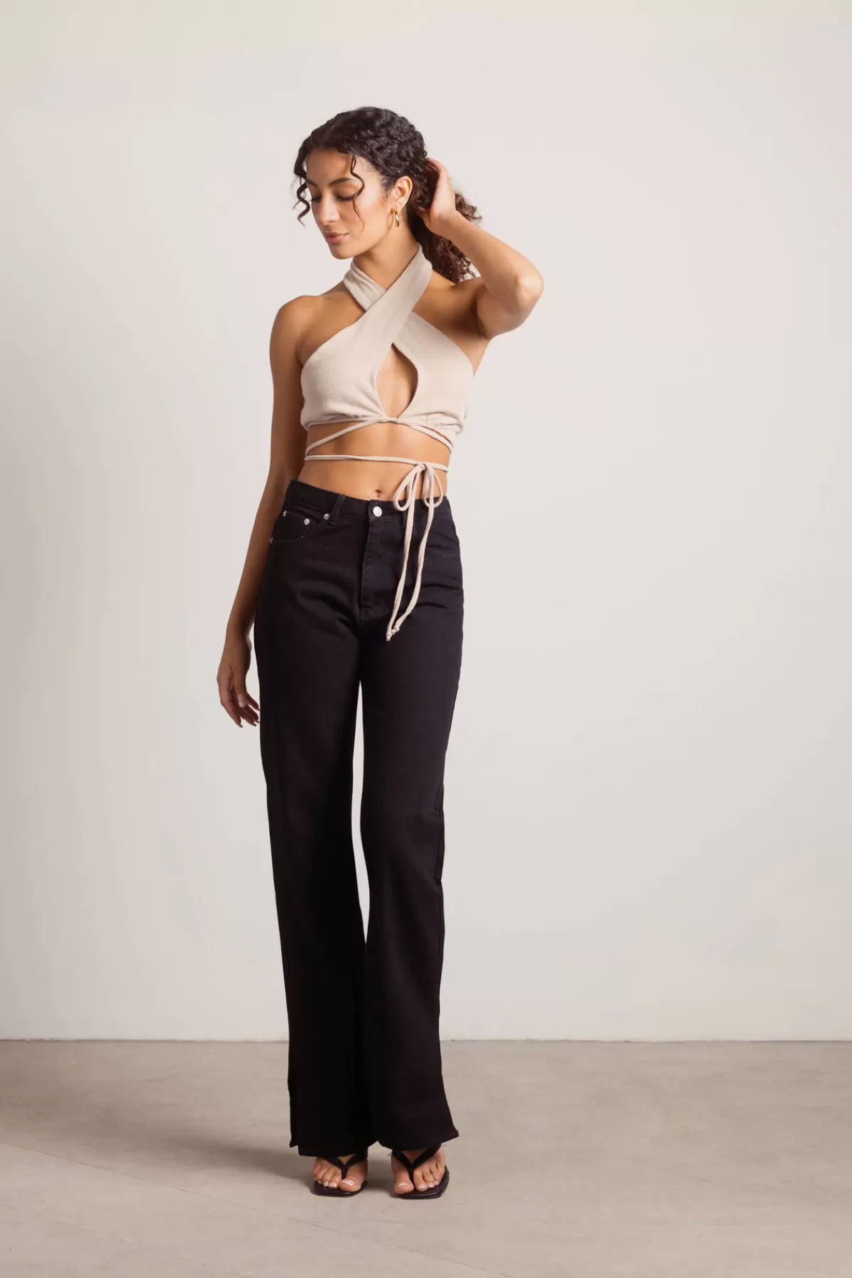 Tobi Sami Crop Top - Brown* Going Out Outfits | Beach Vacation Outfits