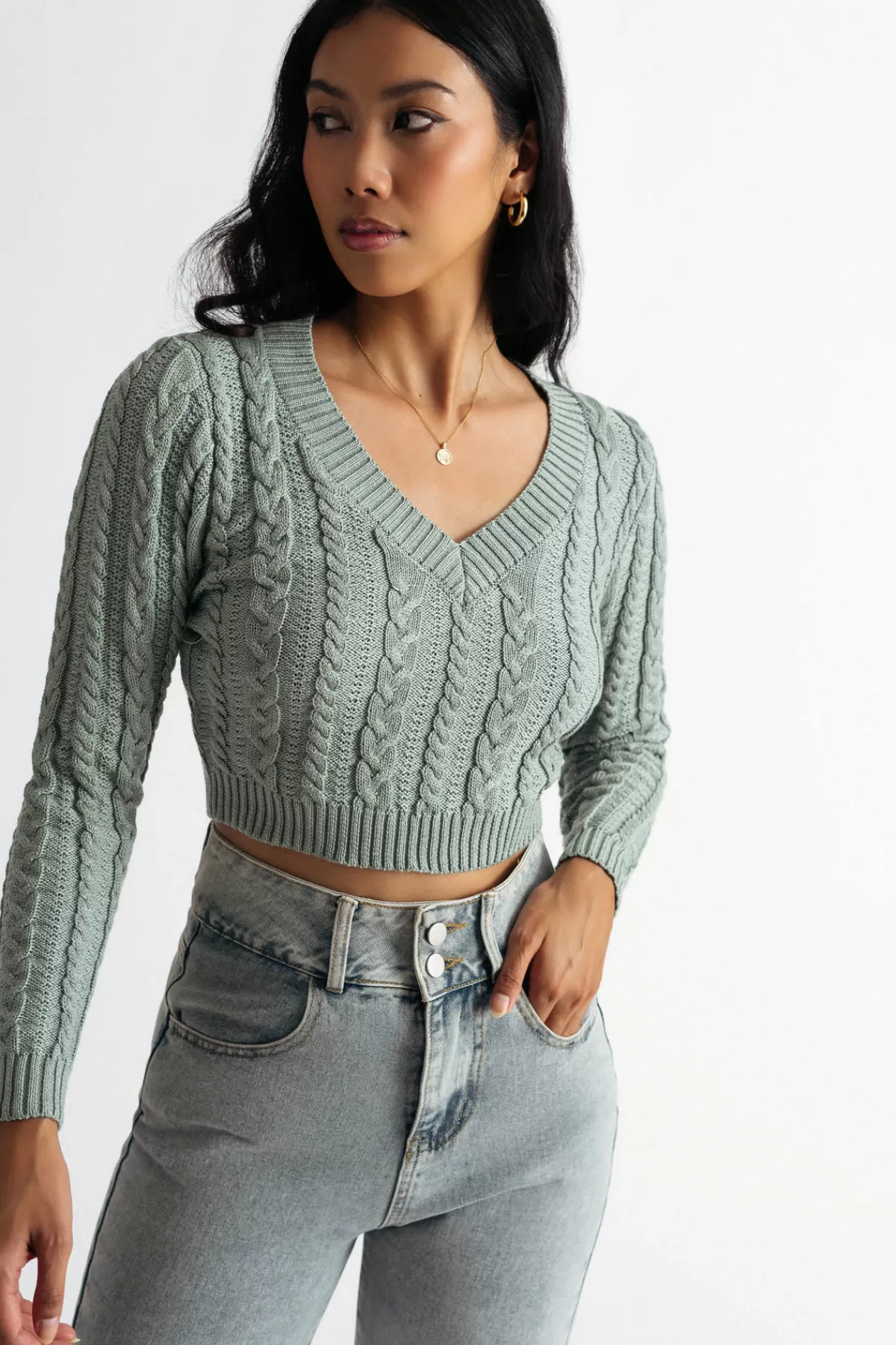 Tobi Sammie Cable Knit Sweater - * Holiday Gift Guide | Long Sleeve Tops