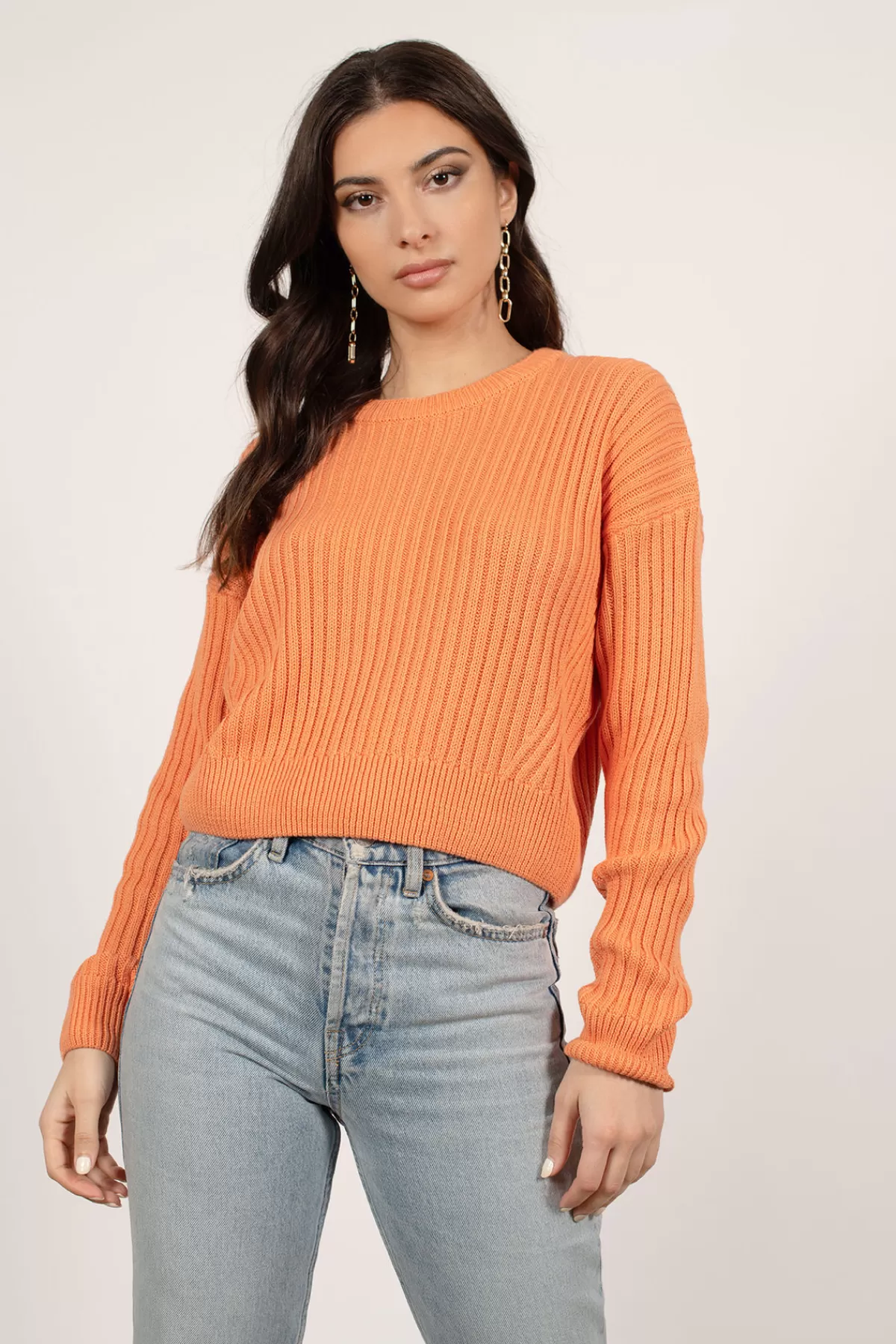 Tobi Sammy Ribbed Sweater - * Long Sleeve Tops | Office Outfits