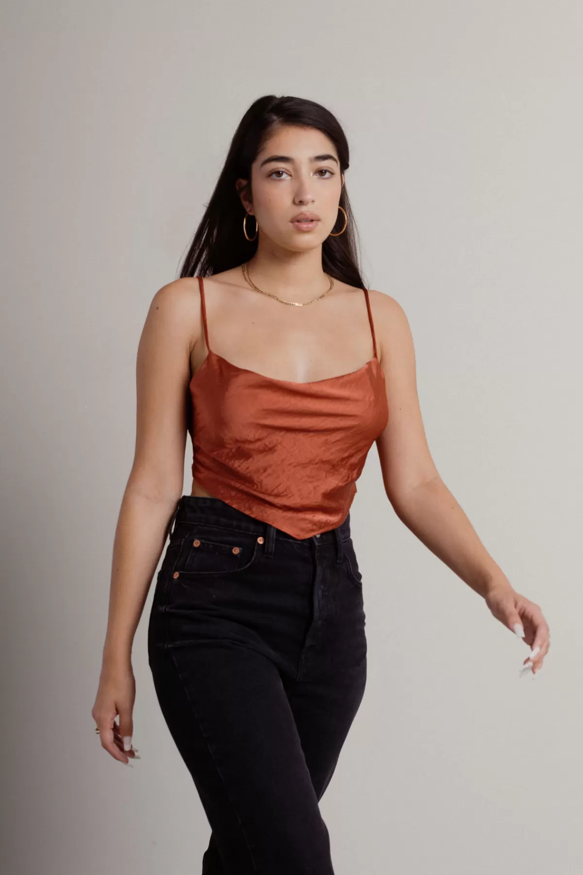 Tobi See The Future Crop Top - Rust* Going Out Tops | Crop Tops