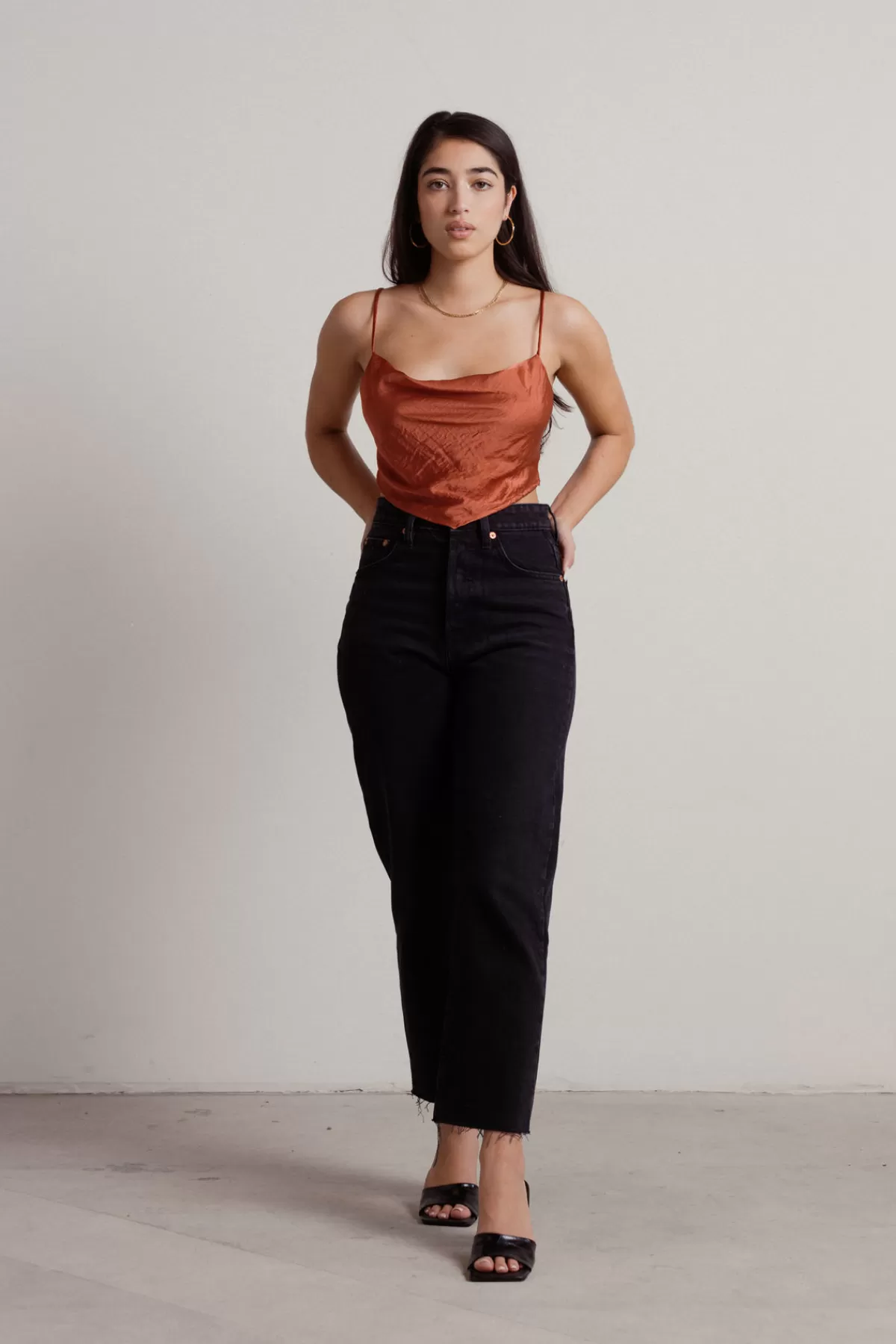 Tobi See The Future Crop Top - Rust* Going Out Tops | Crop Tops