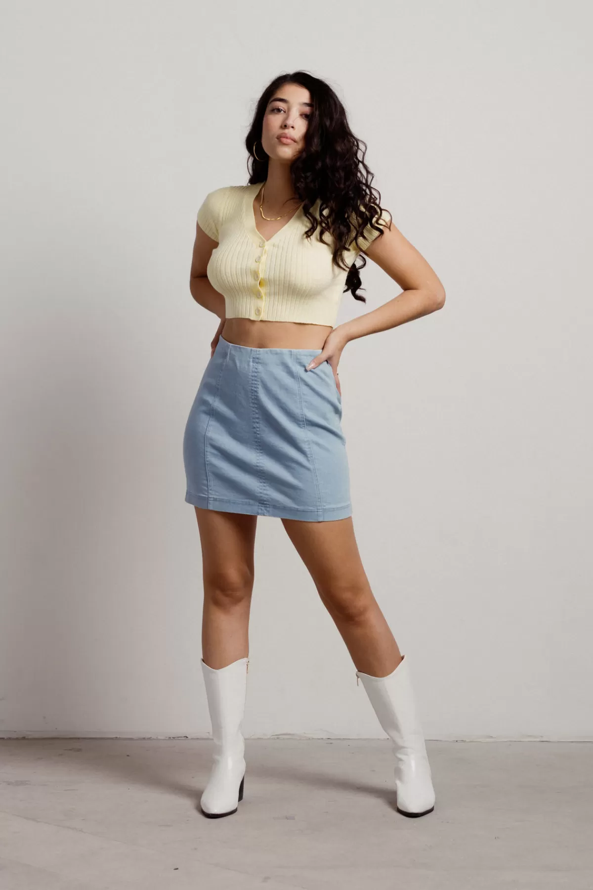 Tobi See Through You Crop Top - Yellow* Crop Tops | 4Th Of July Fashion