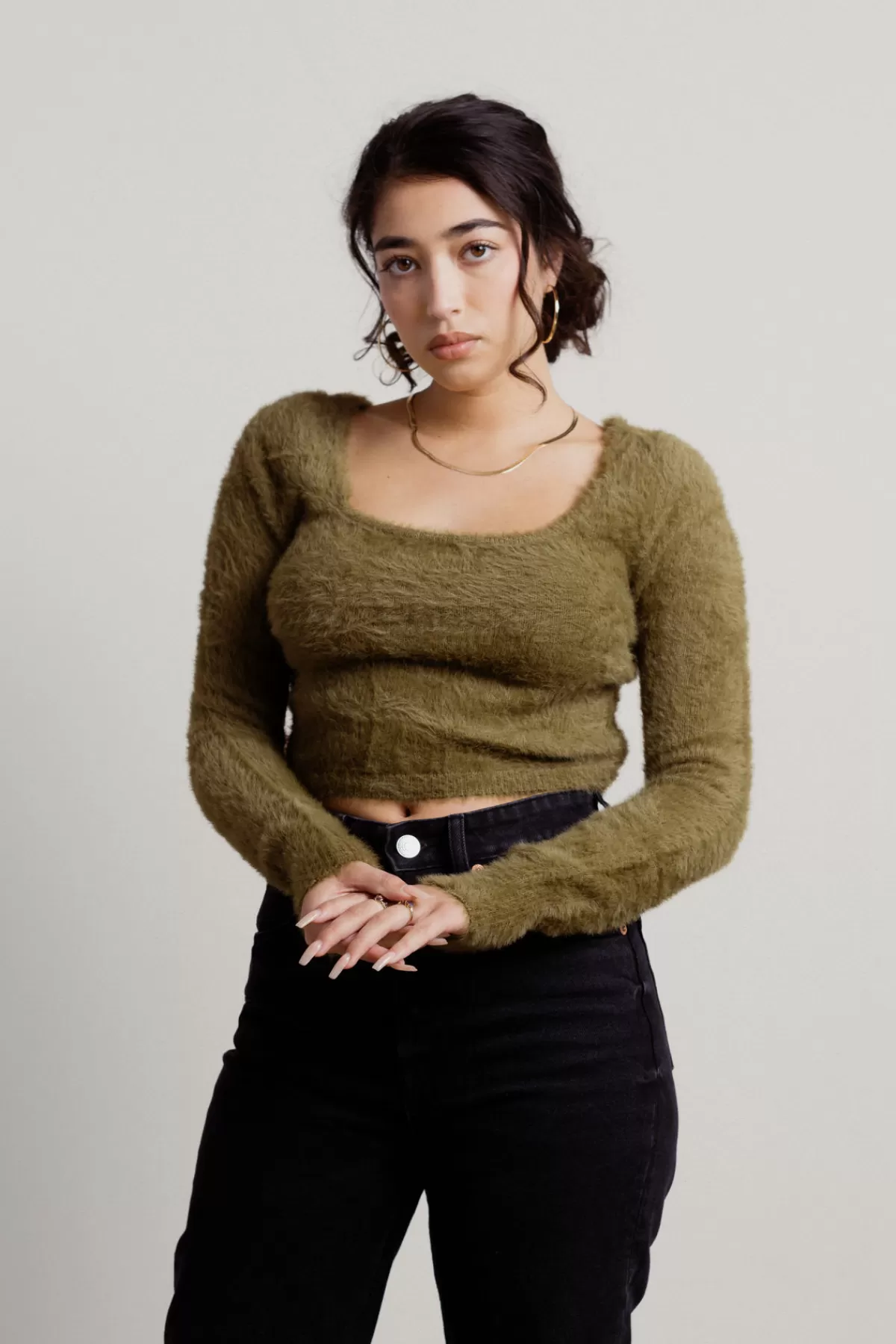 Tobi Self Care Fuzzy Sweater - * Long Sleeve Tops | Crop Tops