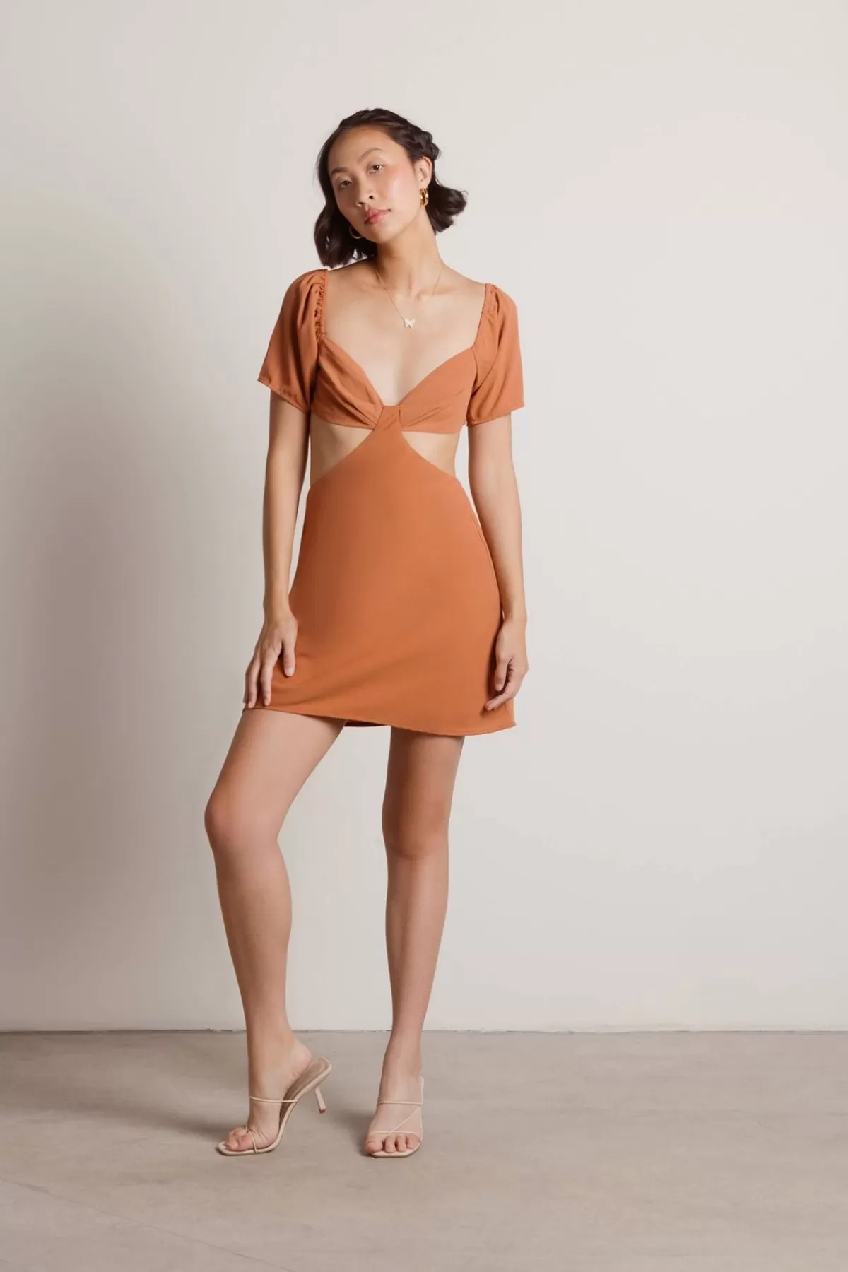 Tobi Serasa Cutout Skater Mini Dress - * Honeymoon Outfits | Bachelorette Party Dresses