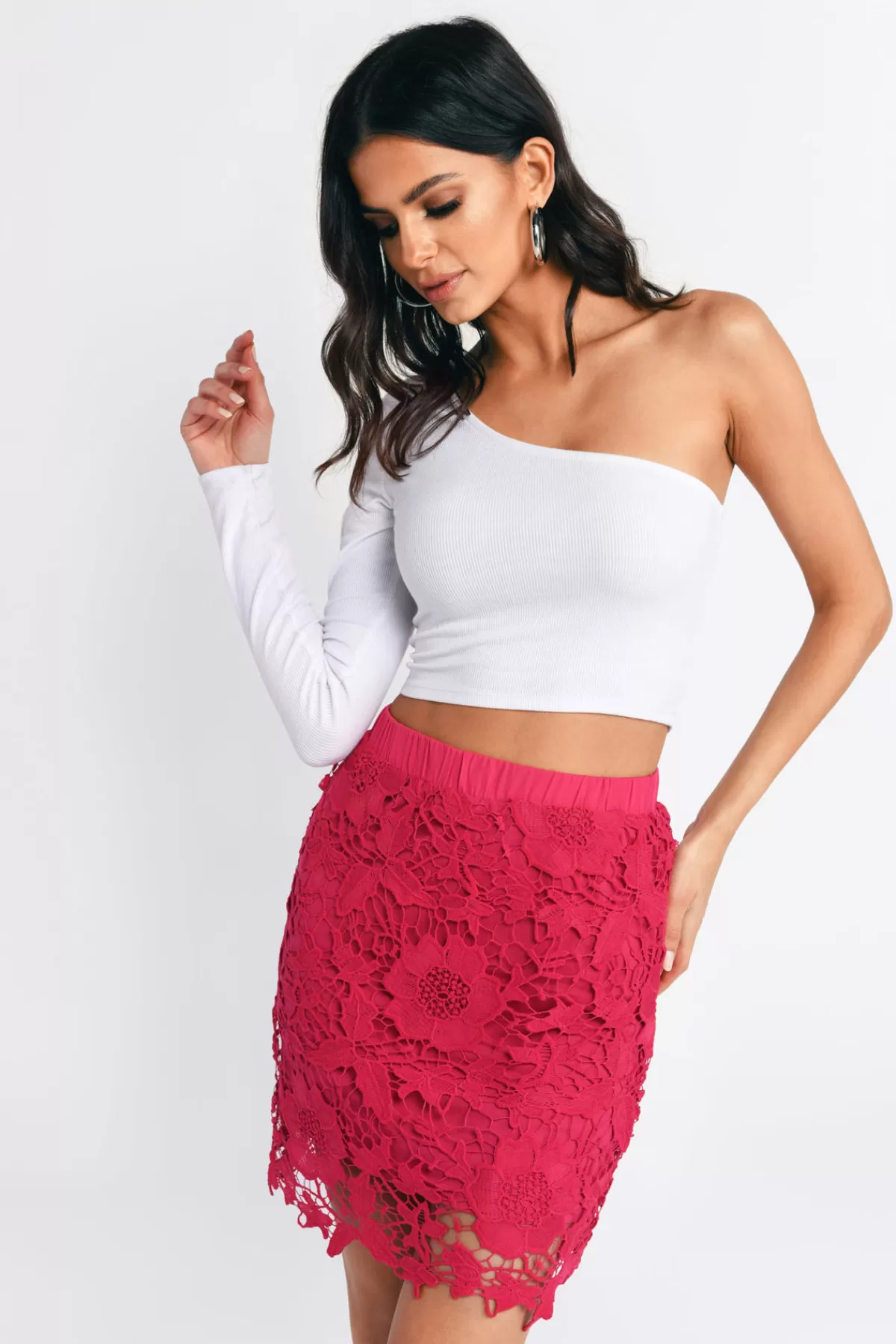 Tobi Serena Floral Lace Mini Skirt - * Valentines Day Outfits | Skirts