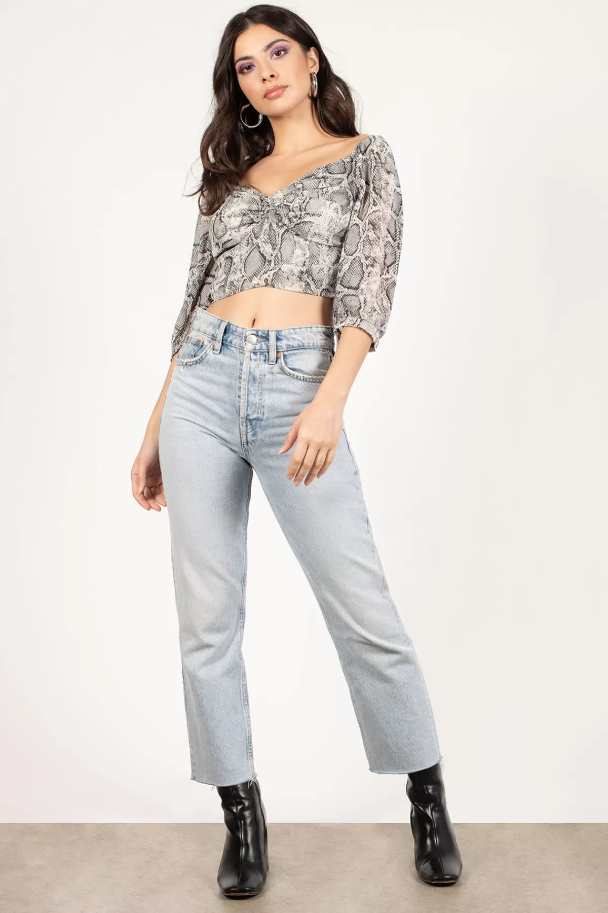 Tobi Shall We Snake Print Blouse - * Blouses & Shirts