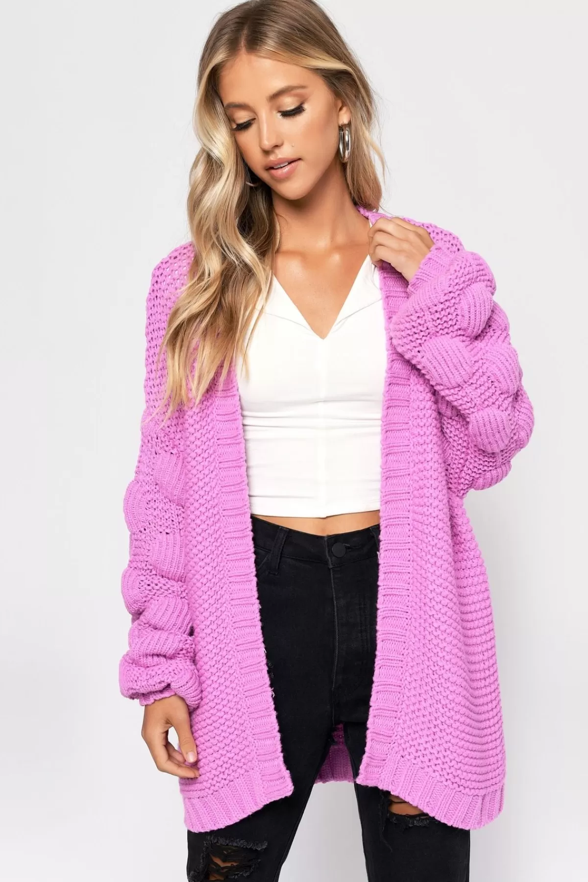 Tobi Shannon Oversized Cardigan - Pink* Holiday Gift Guide | Jackets