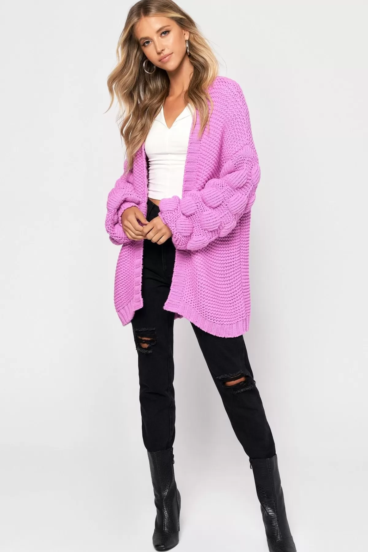 Tobi Shannon Oversized Cardigan - Pink* Holiday Gift Guide | Jackets