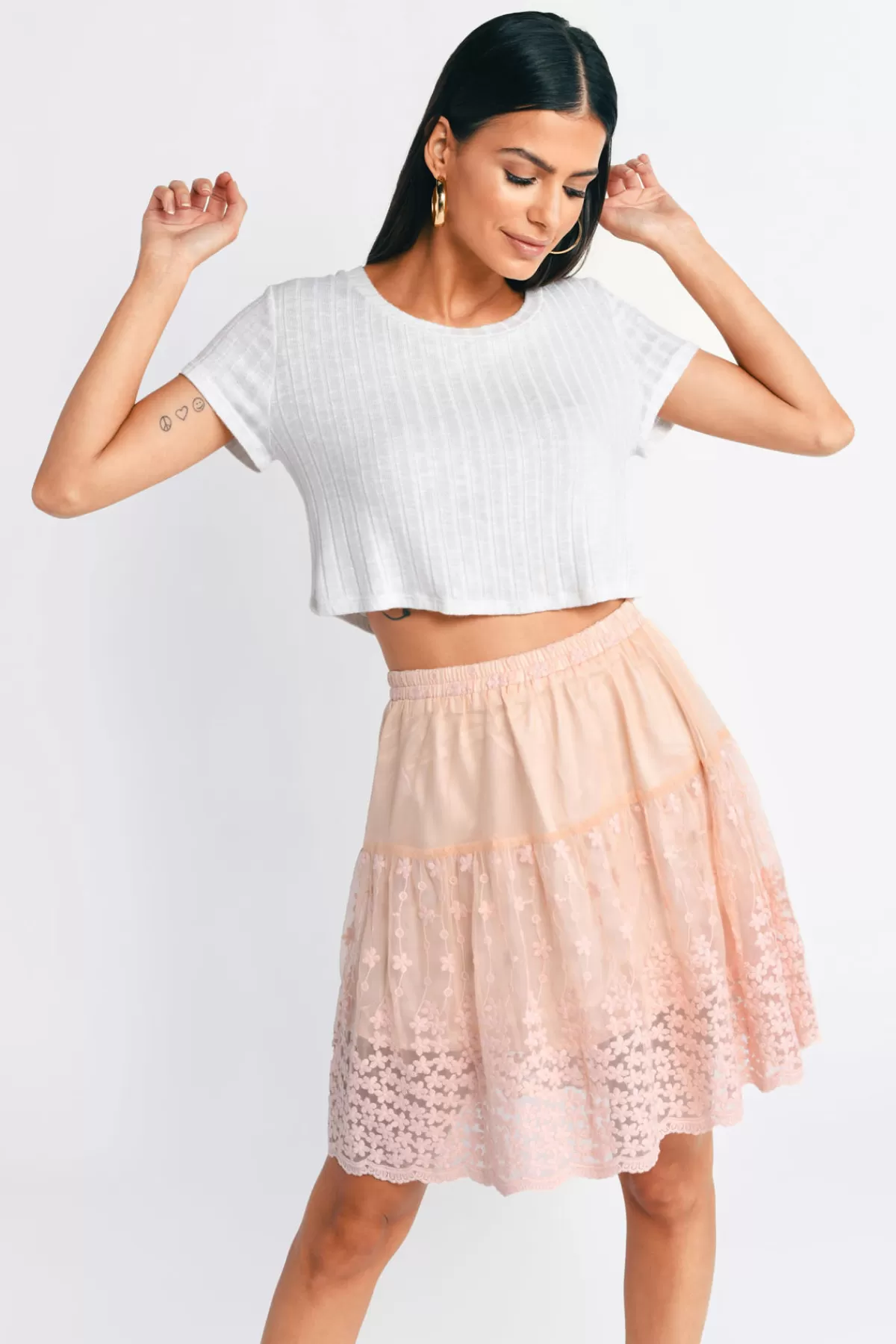 Tobi Simply Yours Lace Mini Skirt - * Valentines Day Outfits | Skirts