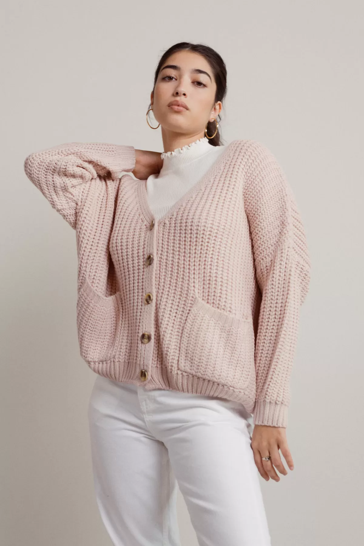 Tobi Sing Softly Sweater Cardigan - * Jackets | Pink Tops