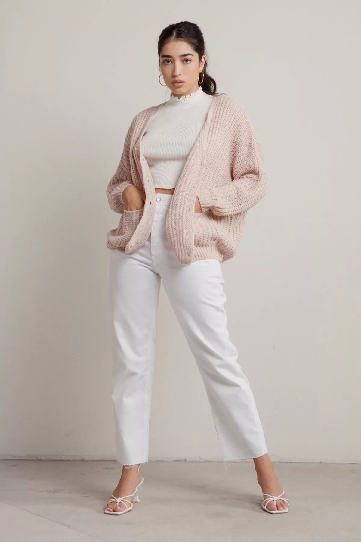 Tobi Sing Softly Sweater Cardigan - * Jackets | Pink Tops