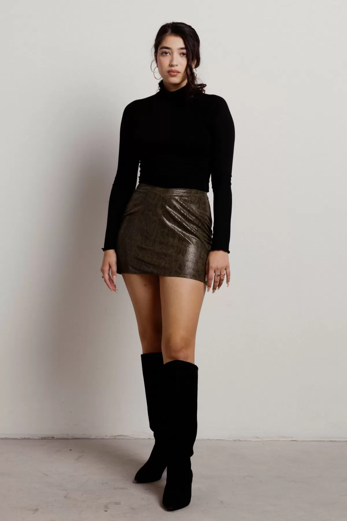 Tobi Slither Thru Snake Print Mini Skirt - * Halloween Outfits | Airport & Travel Outfits