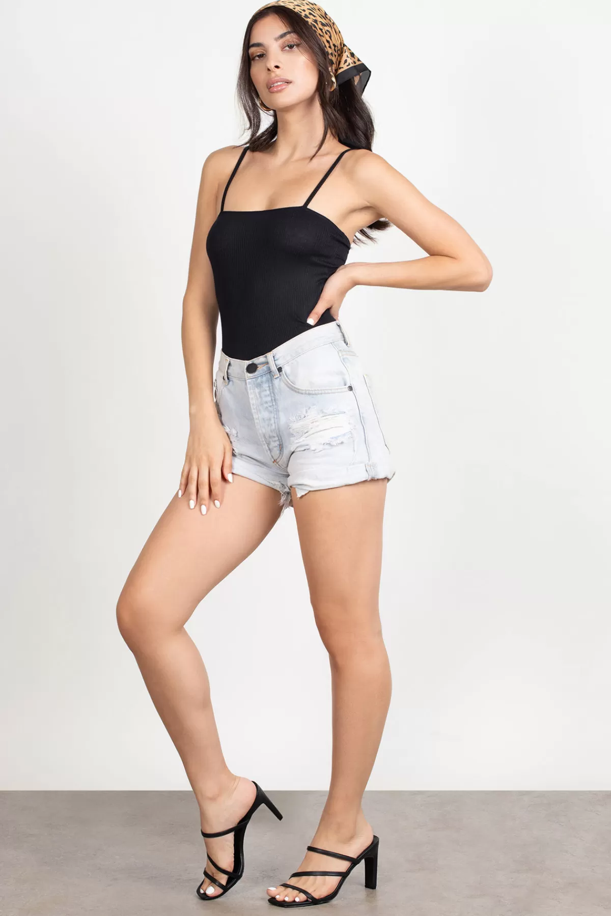 Tobi Square Up Ribbed Bodysuit - Black* Beach Vacation Outfits | Airport & Travel Outfits