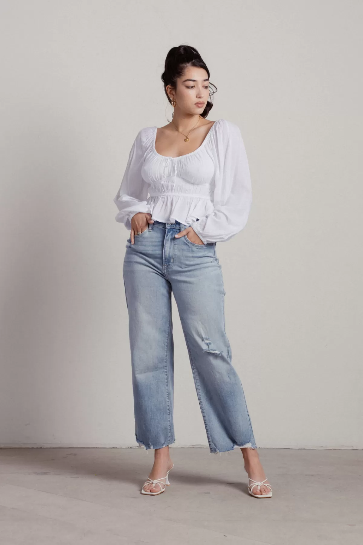 Tobi Start Again Crop Top - * Blouses & Shirts | Puff Sleeve Tops