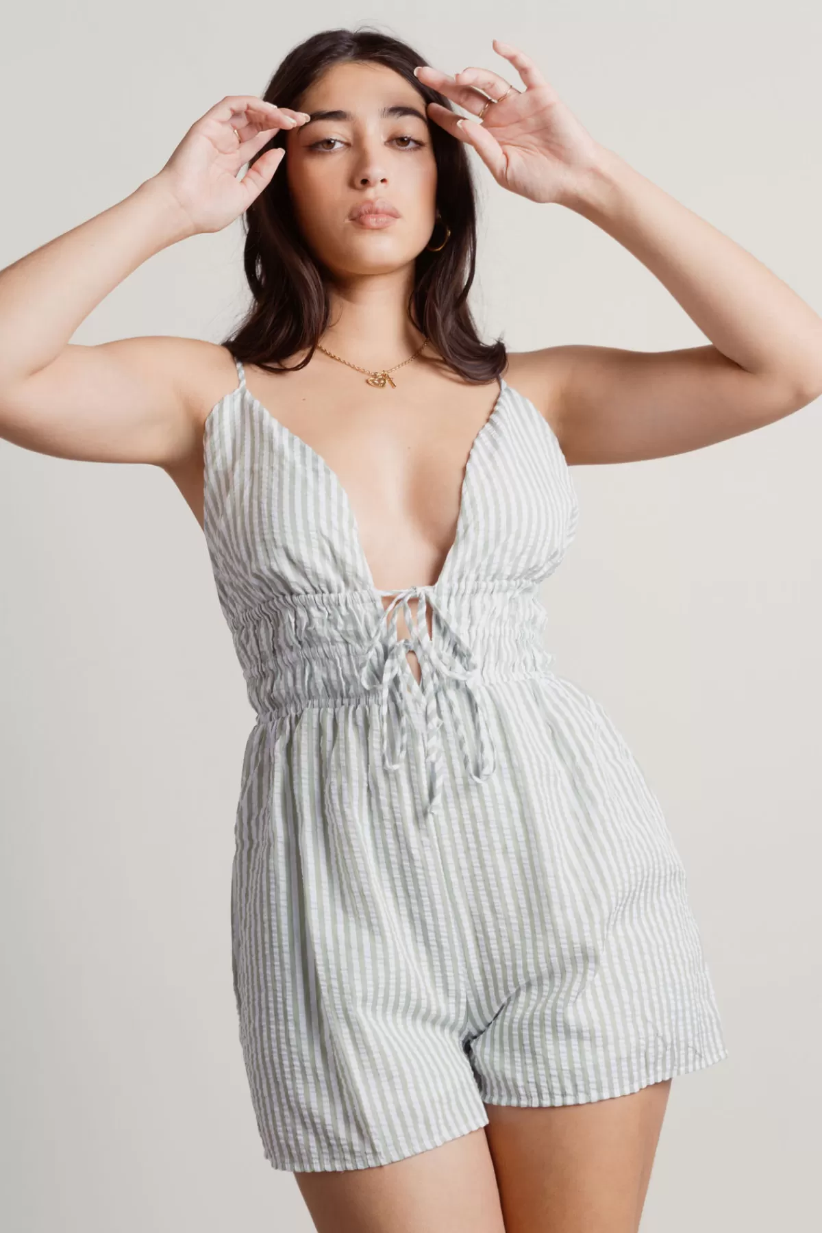 Tobi Summer Days Plunging Romper - * Resort Wear | Beach Vacation Outfits