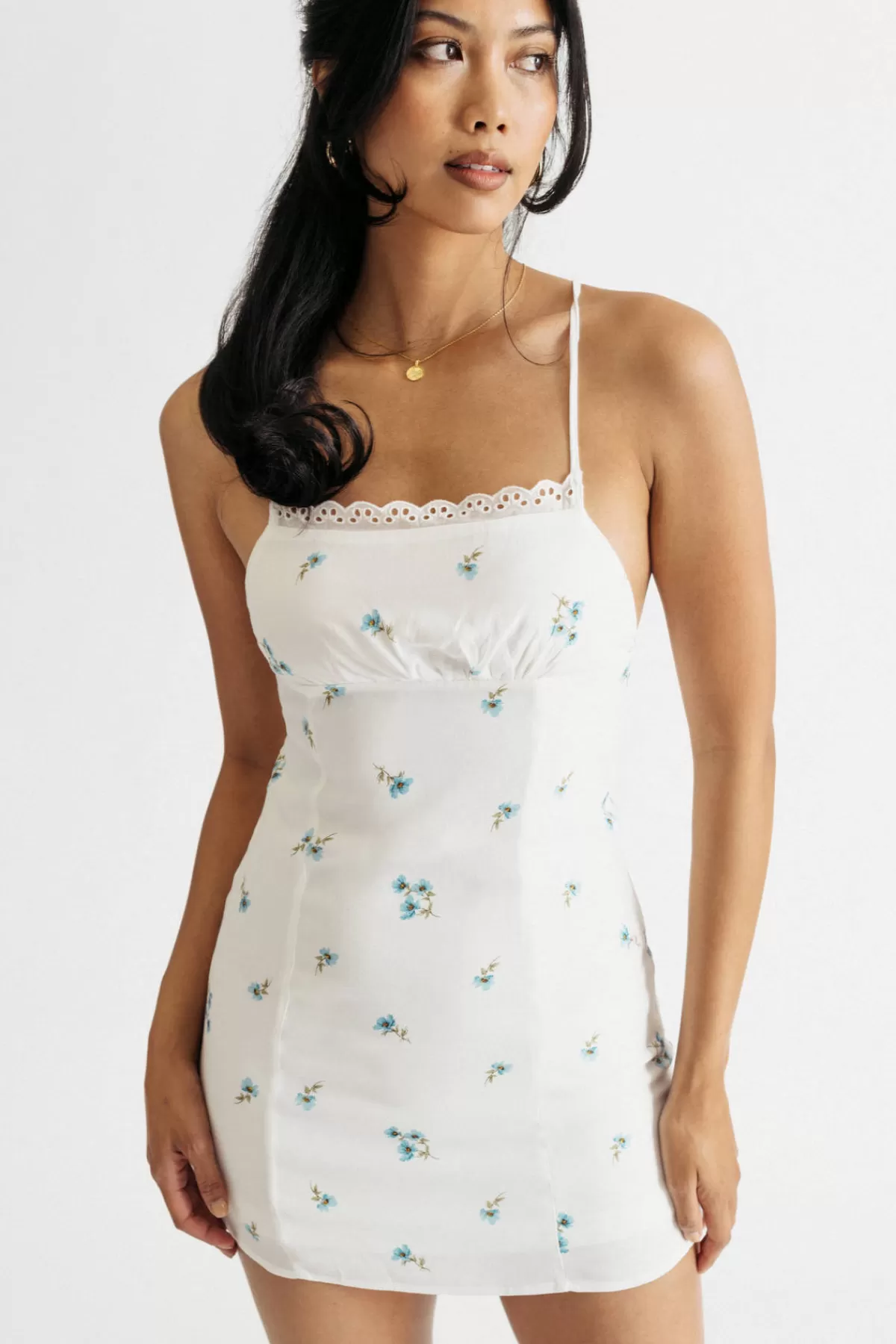 Tobi Summer Getaway Floral Square Neck Mini Dress - * Honeymoon Outfits | Resort Wear