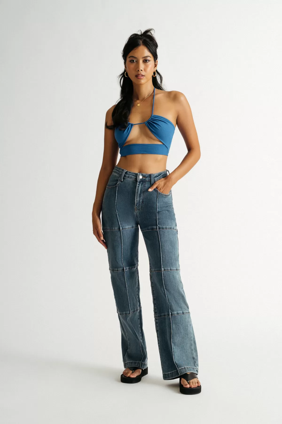 Tobi Surprise Me Crop Top - Cobalt Blue* 4Th Of July Fashion | Resort Wear