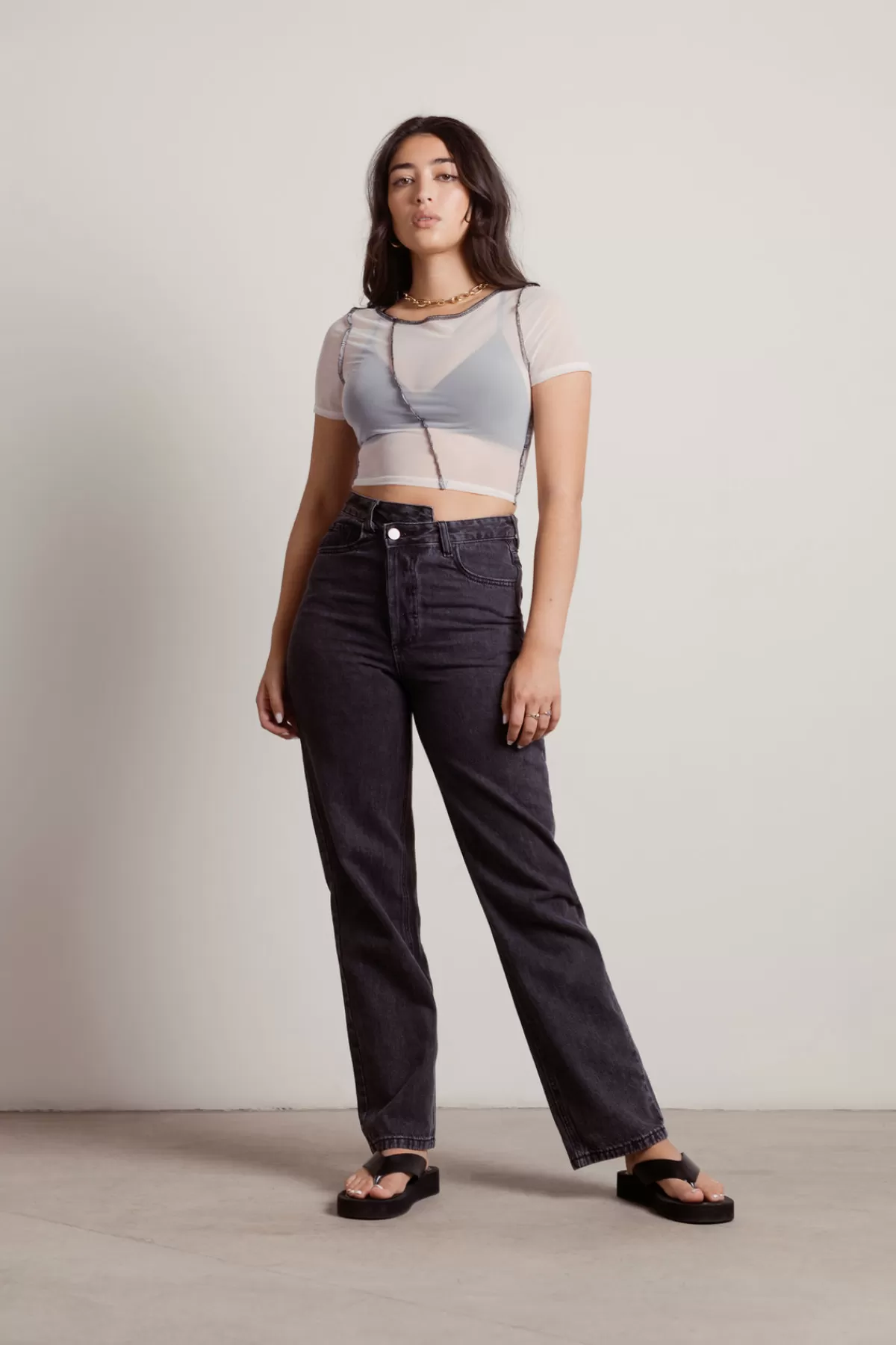 Tobi Take Me Back Crop Top - * Mesh Tops | Crop Tops