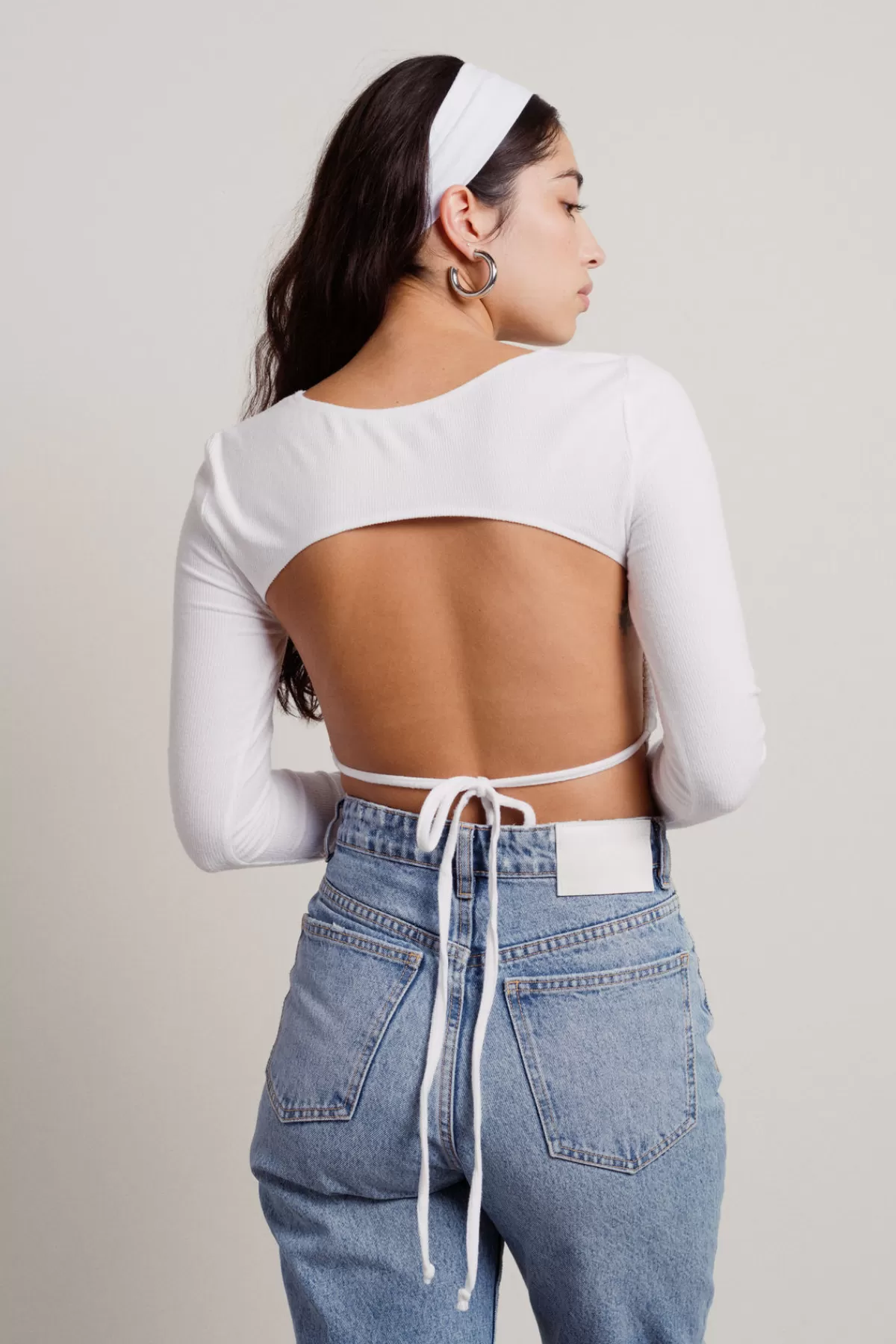 Tobi Tama Crop Top - White* Sexy Tops | Long Sleeve Tops