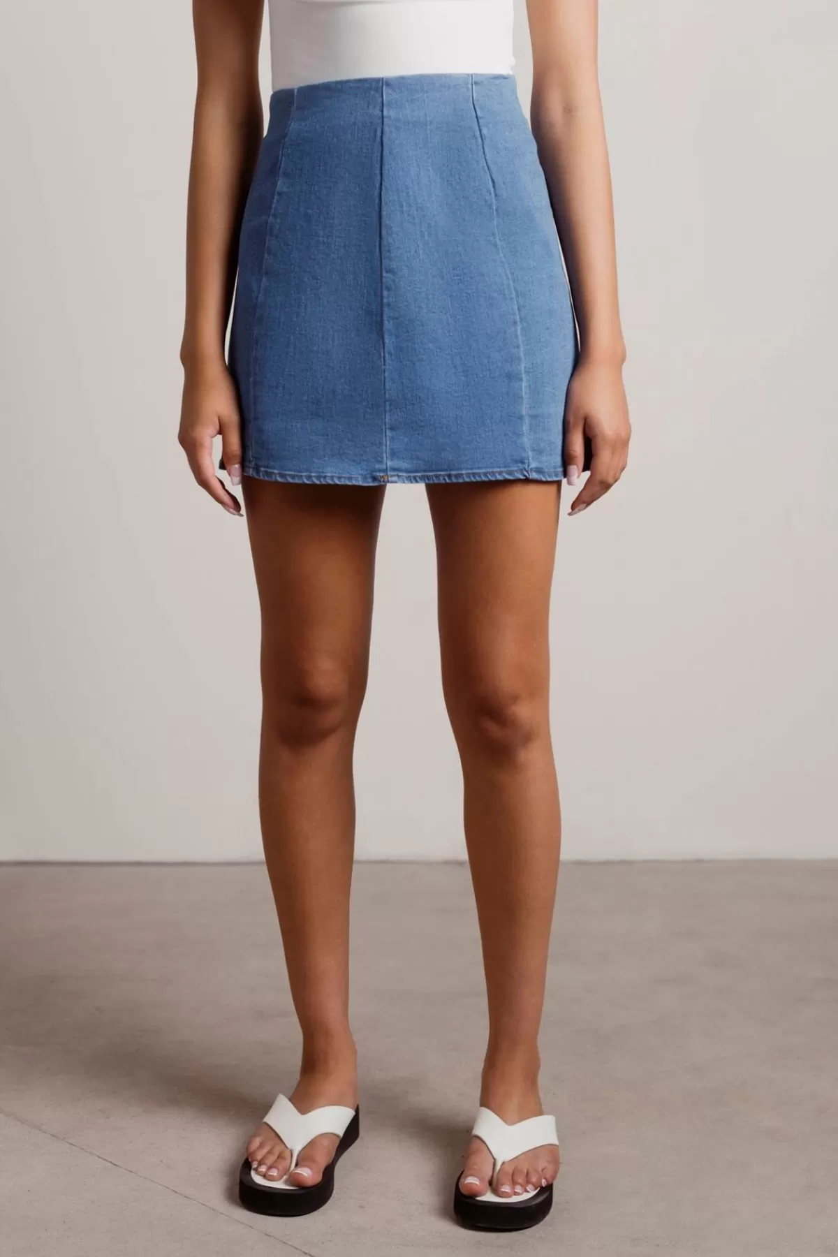 Tobi Tell You What Denim Mini Skirt - * Skirts