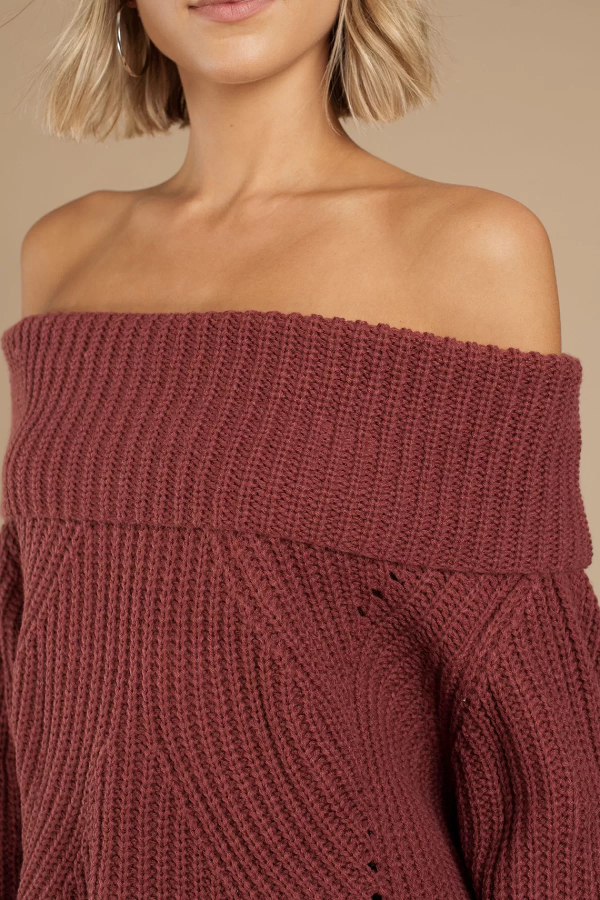 Tobi The Chills Off The Shoulder Sweater - * Red Tops | Off The Shoulder Tops