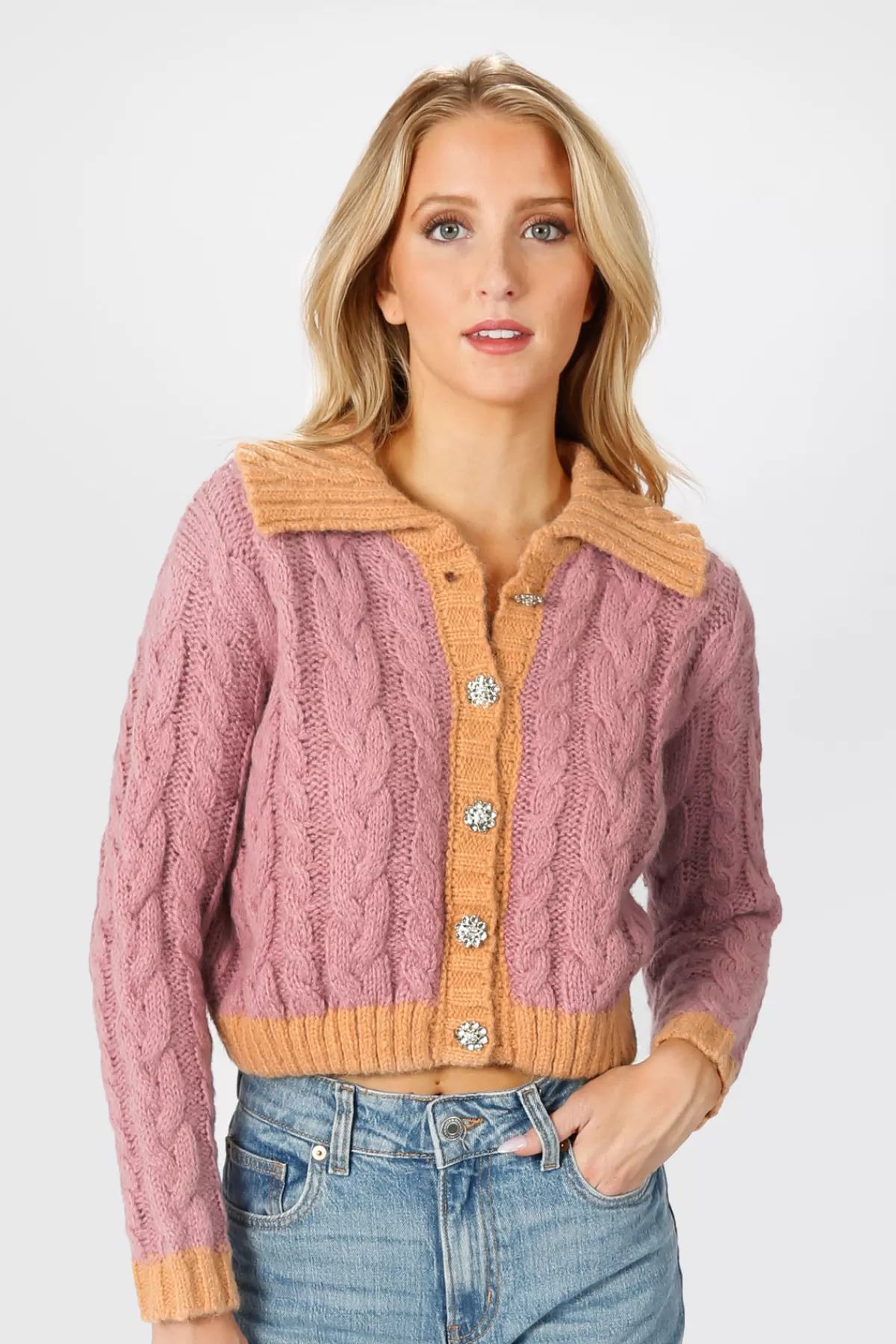 Tobi Thinking Of You Collared Cardigan - * Vacation Shop | Holiday Gift Guide