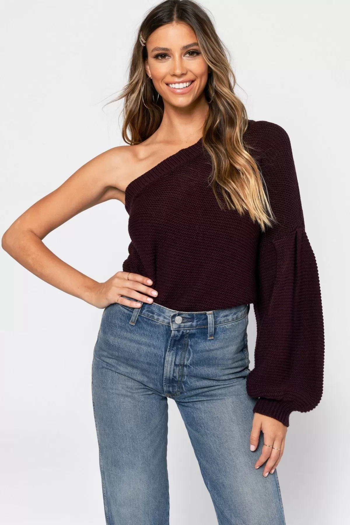 Tobi This One Time Knit Sweater - * Red Tops | Long Sleeve Tops