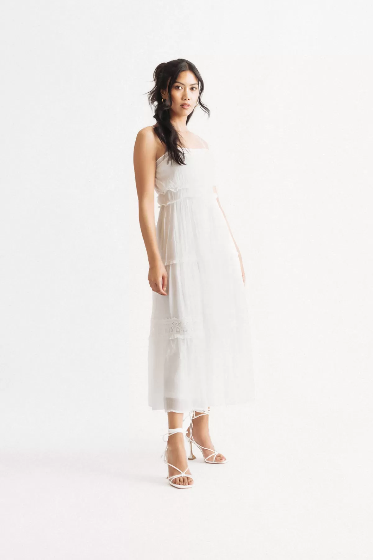 Tobi Trinnie Tiered Ruffle Maxi Dress* Honeymoon Outfits | Bump Friendly Dresses