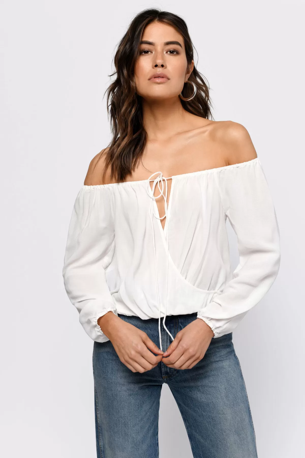 Tobi Twist And Shout Cold Shoulder Top* Blouses & Shirts | Off The Shoulder Tops