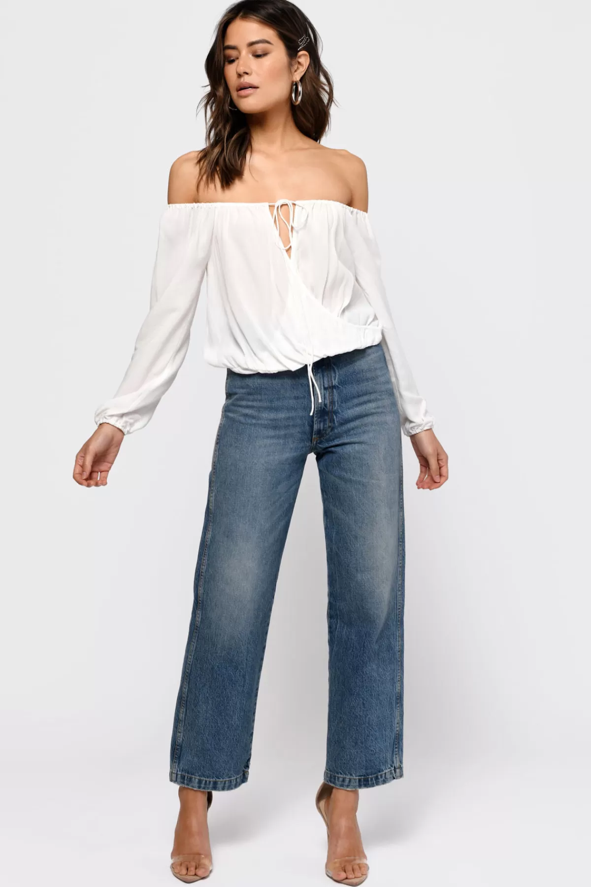 Tobi Twist And Shout Cold Shoulder Top* Blouses & Shirts | Off The Shoulder Tops