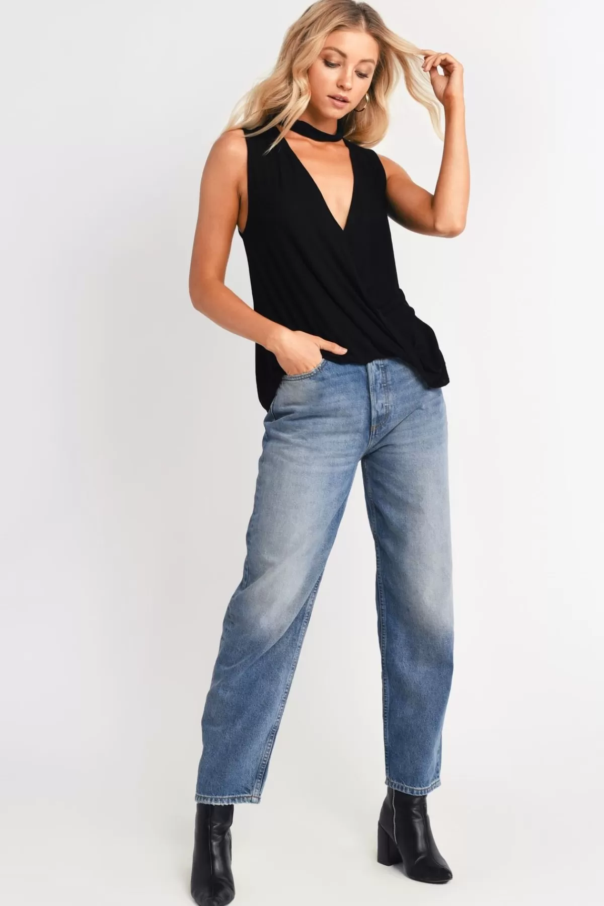 Tobi Val Surplice Tank Top - * Going Out Tops | Camis & Tanks