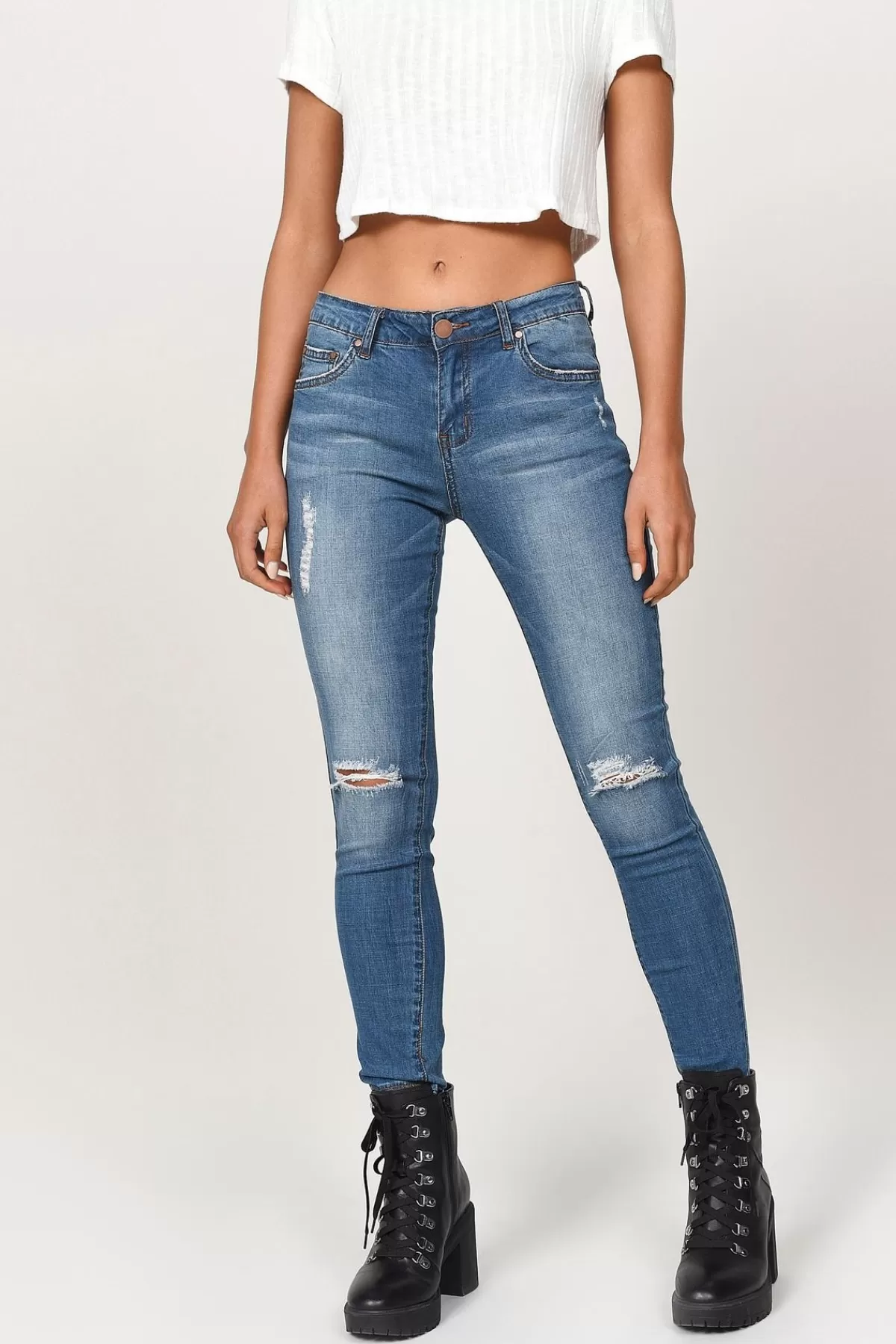 Tobi Ventura Distressed Jeans - * Pants | Denim