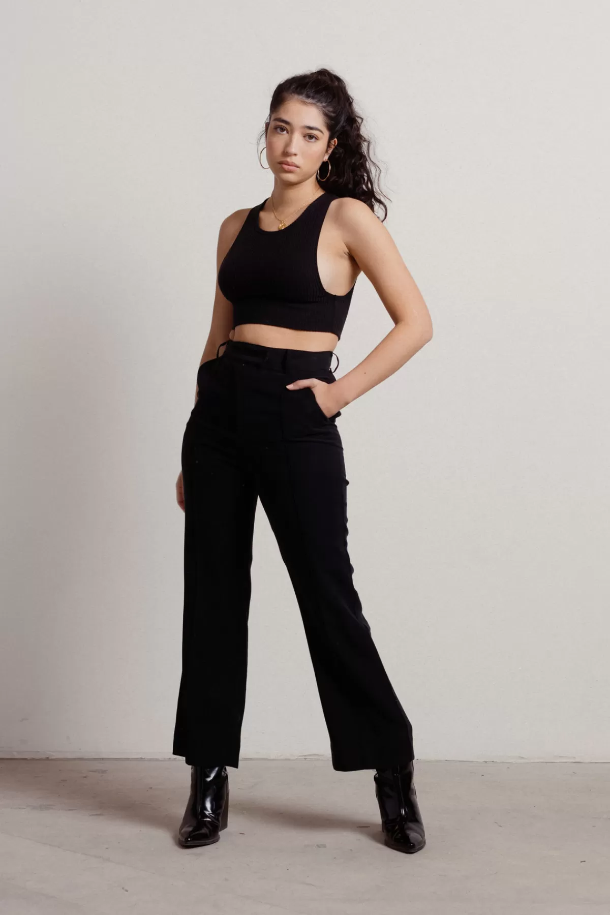 Tobi Very Busy High Waist Seamed Trousers* Pants