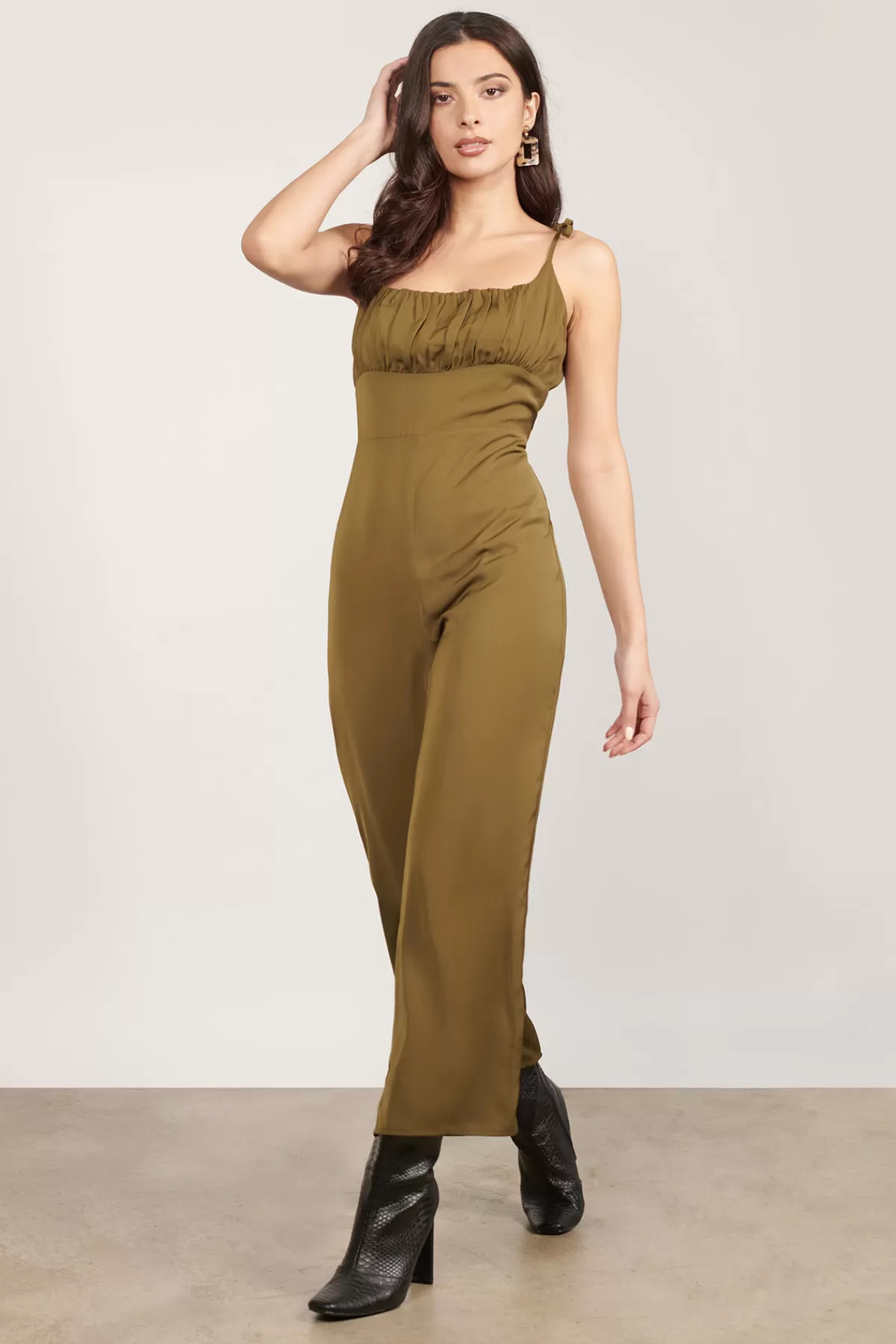 Tobi Waste No Time Ruched Bust Jumpsuit - * Airport & Travel Outfits