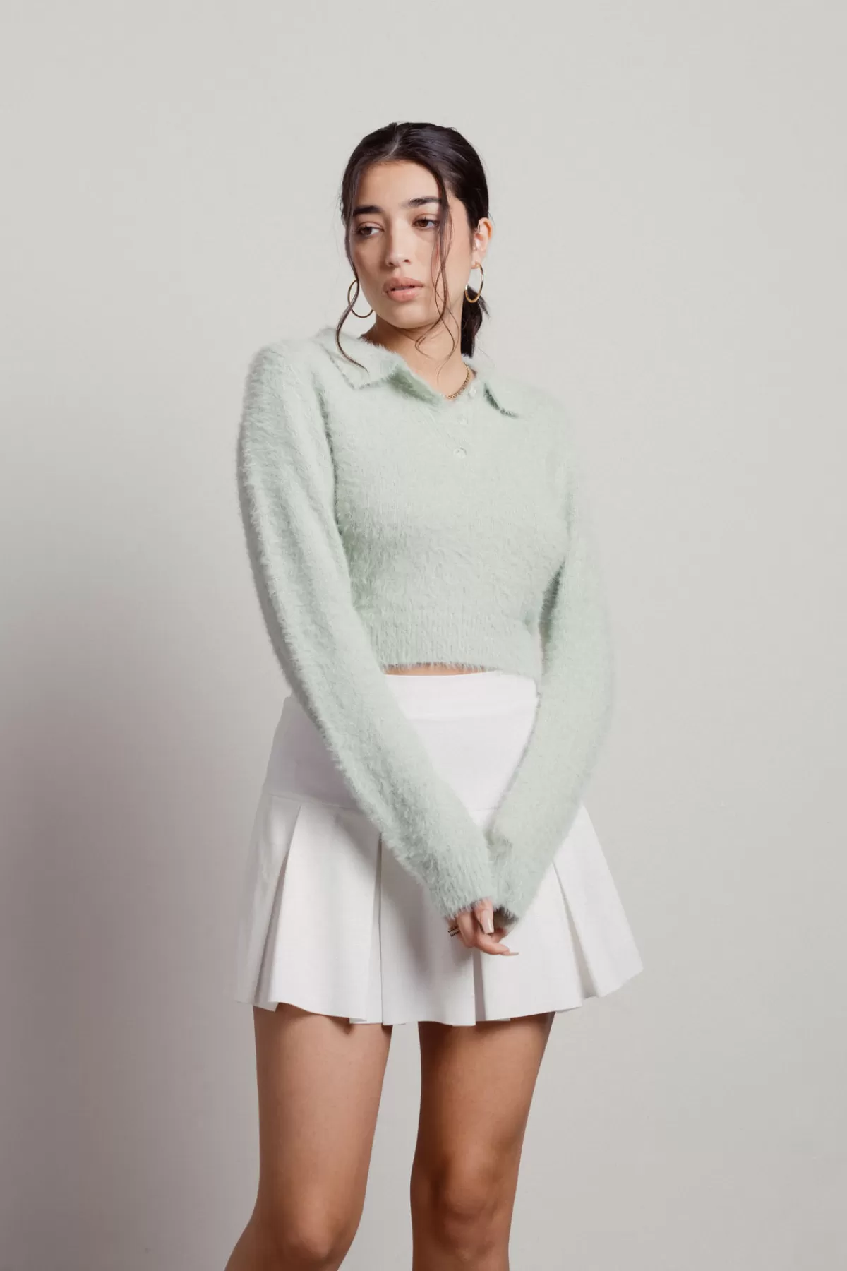 Tobi Whisper Softly Collared Sweater - * Long Sleeve Tops