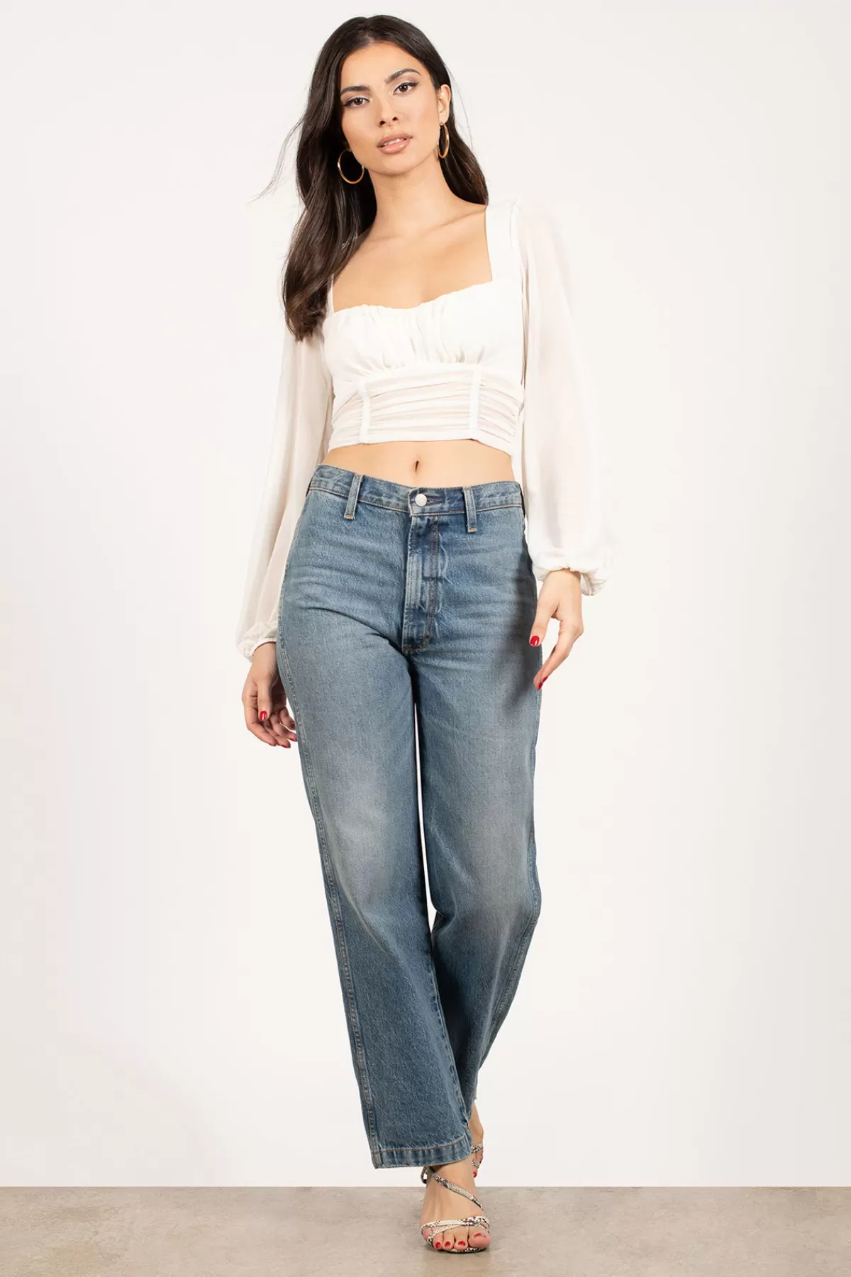 Tobi Whistle Away Ruched Blouse - * Blouses & Shirts | Puff Sleeve Tops