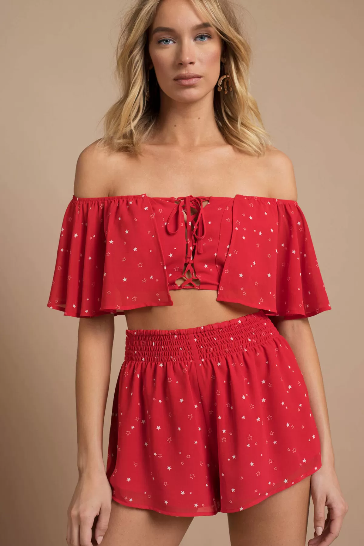 Tobi Whitney Crop Top - * Off The Shoulder Tops