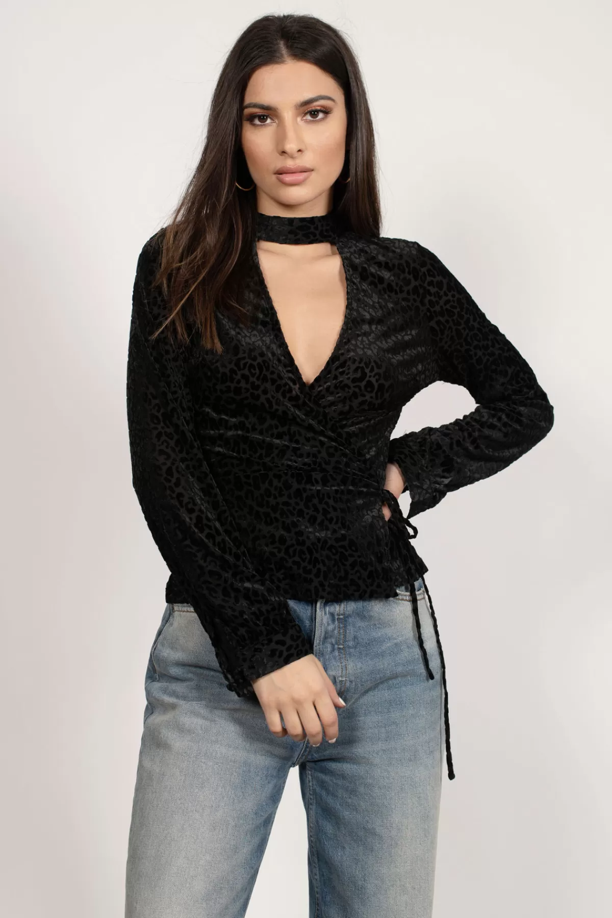 Tobi Wild Night Choker Top - * Blouses & Shirts | Mesh Tops