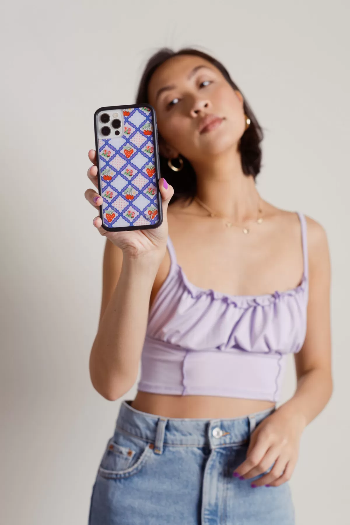 Tobi Wildflower Berry Jam Iphone Case - * Holiday Gift Guide | Tech Accessories