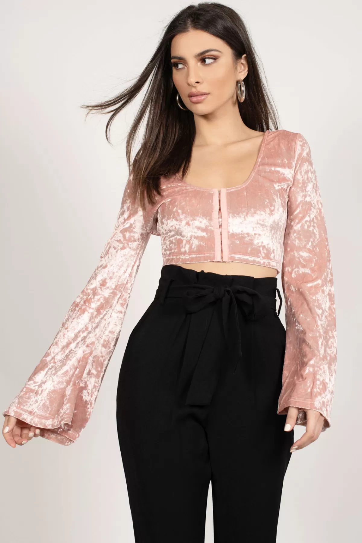 Tobi Witching Hour Crop Top - Blush* Pink Tops | Halloween Outfits